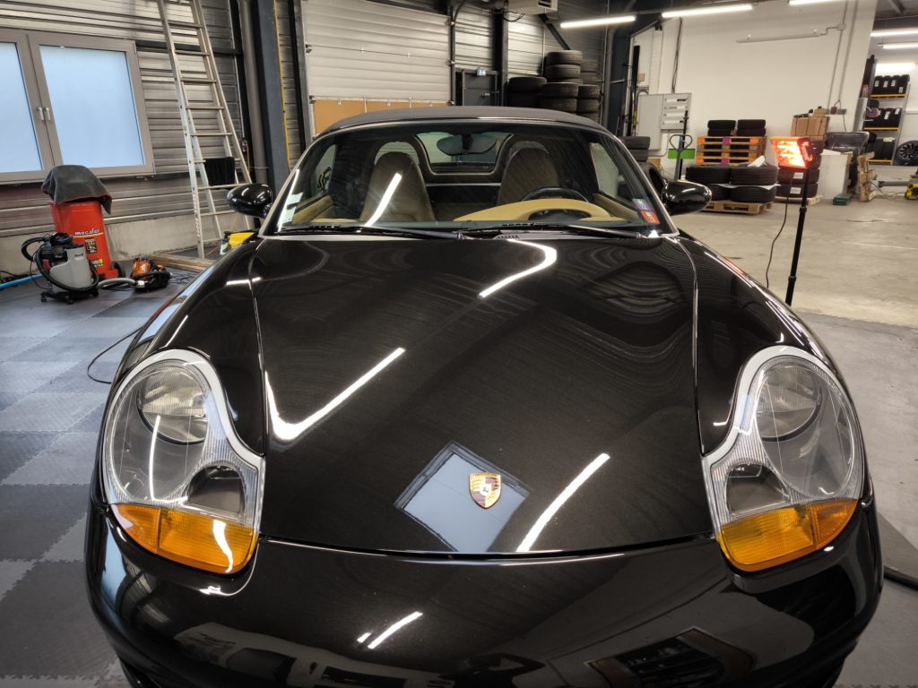 Polissage et traitement céramique sur Porsche Boxster chez My Detailing à Sausheim près de Mulhouse